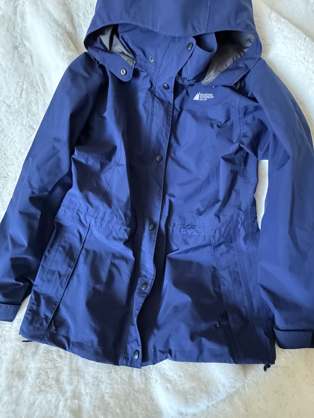 Mountain Hardwear Navy Hooded Shell Jacket
